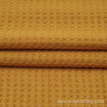 Space Dyed Soft Polyester Rayon Waffle Knit Fabric